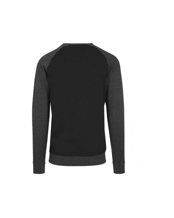 Sweater BUILD YOUR BRAND Raglan Crewneck voor bedrukking & borduring