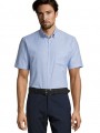 Chemises à personnaliser SOL'S Brisbane Fit bleu ciel