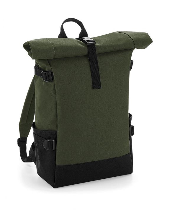 Tas & zak BAG BASE Block Roll-Top Backpack voor bedrukking & borduring
