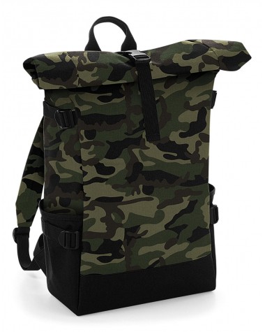 BAG BASE Block Roll-Top Backpack Tasche personalisierbar