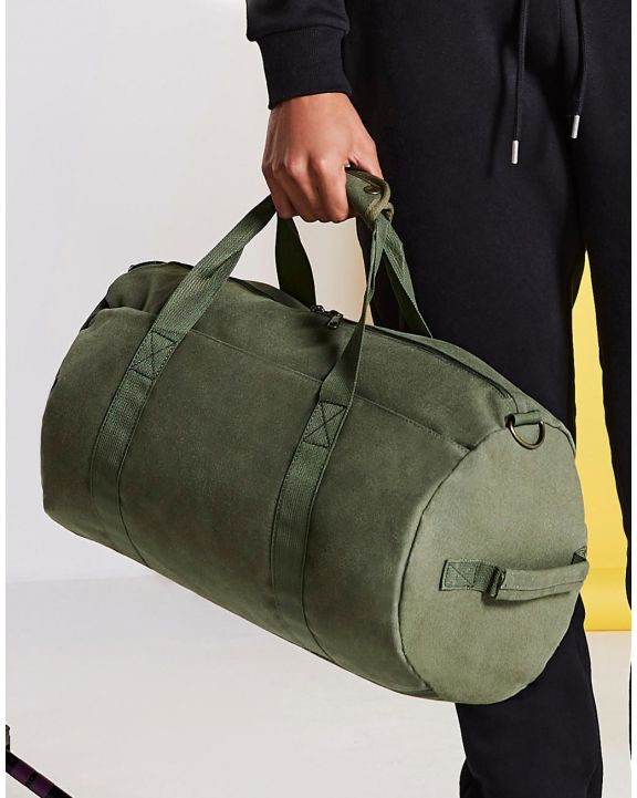 Sac & bagagerie personnalisable BAG BASE Vintage Canvas Barrel Bag