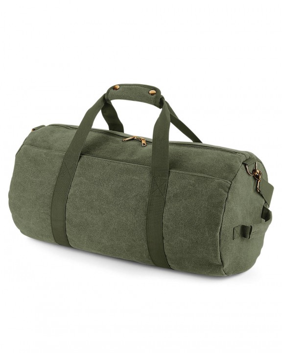 Sac & bagagerie personnalisable BAG BASE VINTAGE CANVAS BARREL BAG
