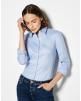 Hemd KUSTOM KIT Women's Tailored Fit Stretch Oxford Shirt LS personalisierbar