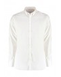 Hemd KUSTOM KIT Slim Fit Stretch Oxford Shirt LS voor bedrukking &amp; borduring