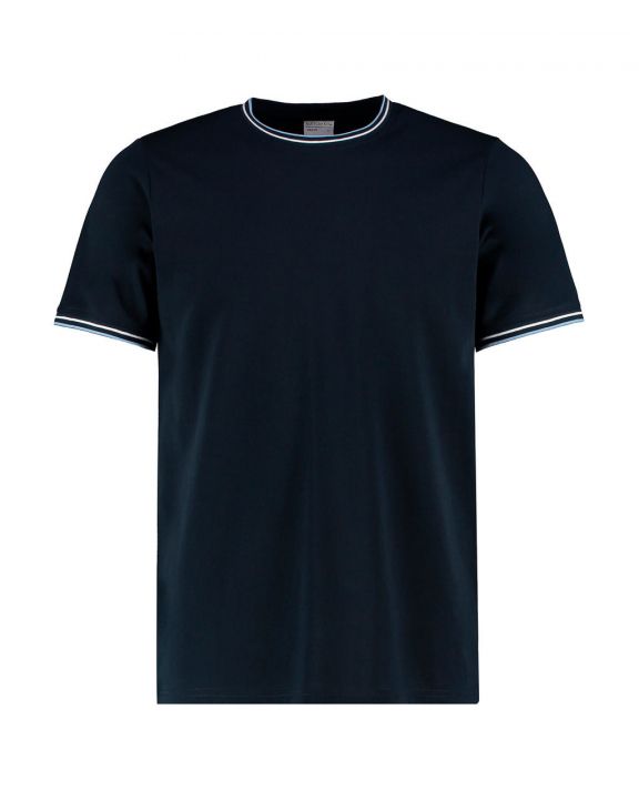 T-shirt KUSTOM KIT Fashion Fit Tipped Tee voor bedrukking & borduring