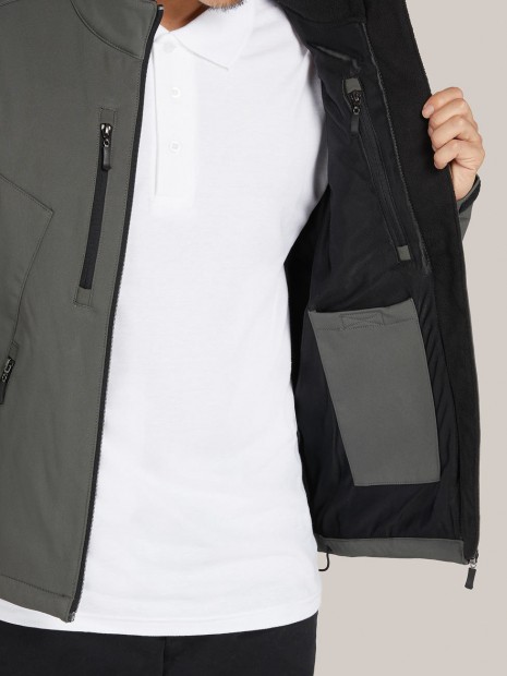 Softshells à personnaliser SG CLOTHING Signature Tagless Softshell Jacket Men charcoal