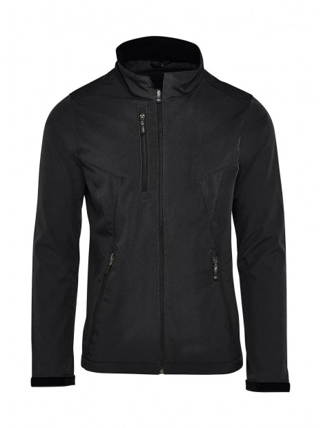SG CLOTHING Signature Tagless Softshell Jacket Men noir personnalisable