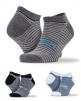 Ondergoed SPIRO 3-Pack Mixed Stripe Sneaker Socks voor bedrukking & borduring