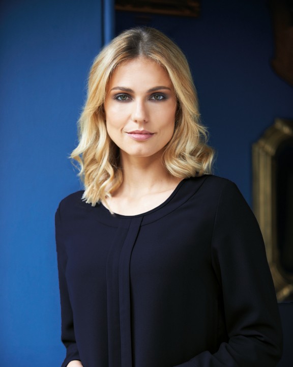 BROOK TAVERNER Roma Crêpe de Chine Bluse Jacke personalisierbar