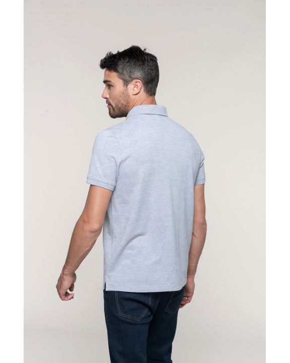 Poloshirt WK. DESIGNED TO WORK Kurzarm-Polohemd für Herren mit Druckknopfleiste am Kragen personalisierbar