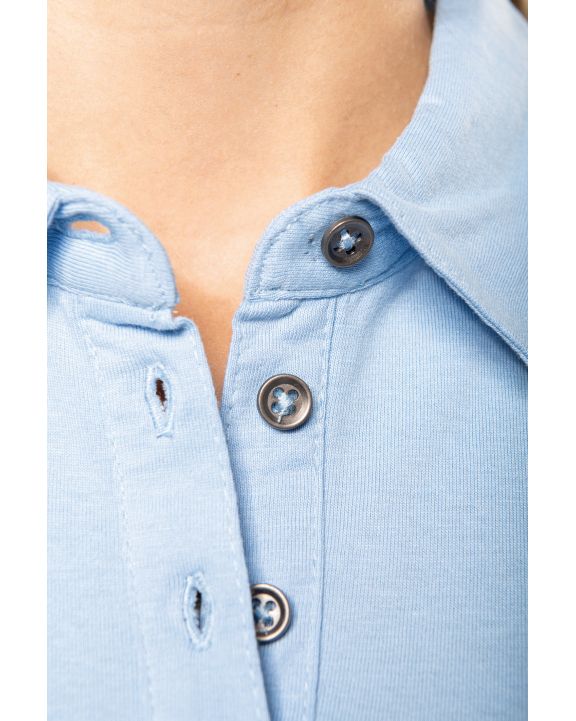 Poloshirt KARIBAN Jersey-Kurzarm-Polohemd für Damen personalisierbar