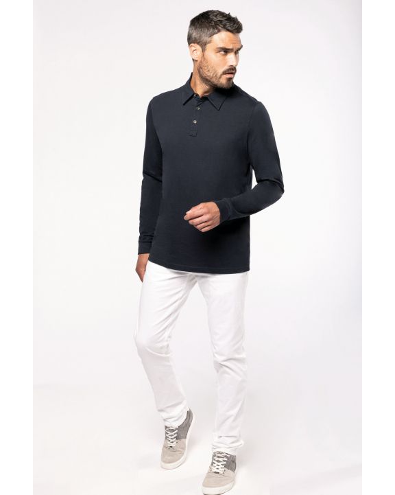 Polo personnalisable KARIBAN Polo jersey manches longues homme