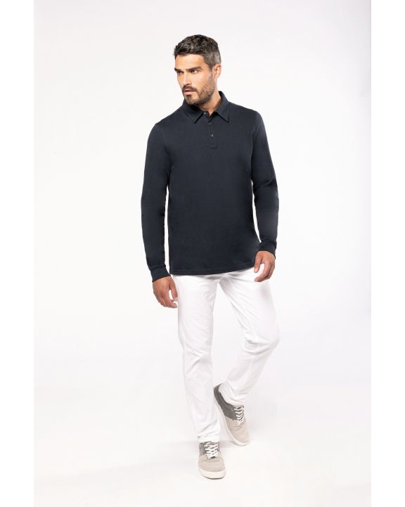 Polo personnalisable KARIBAN Polo jersey manches longues homme