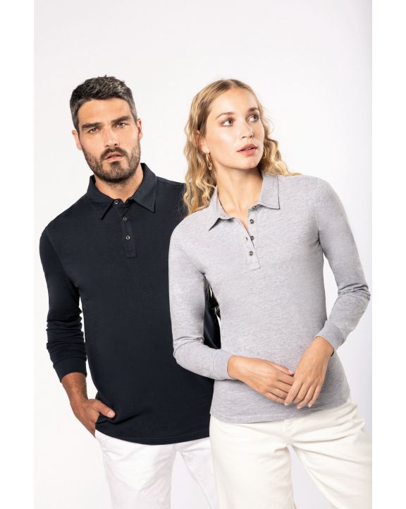 Polo personnalisable KARIBAN Polo jersey manches longues femme
