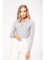 Polo personnalisable KARIBAN Polo jersey manches longues femme