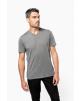 T-Shirt KARIBAN Herren-T-Shirt Supima® mit V-Ausschnitt und kurzen Ärmeln personalisierbar
