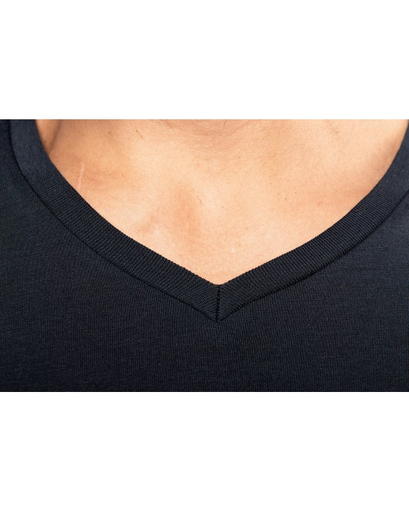 T-shirt KARIBAN Heren-t-shirt Supima® V-hals korte mouwen voor bedrukking &amp; borduring