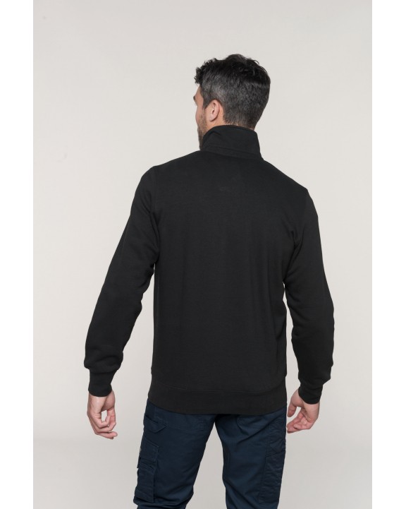 Sweat-shirt personnalisable KARIBAN Sweat-shirt col zippé homme