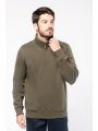 Sweat-shirt personnalisable KARIBAN Sweat-shirt col zippé homme