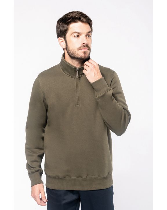 Sweater KARIBAN Sweater met ritshals voor bedrukking & borduring