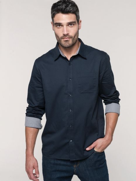 Chemise coton manches longues Nevada homme