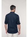 Chemise personnalisable KARIBAN Chemise lin et coton manches longues homme