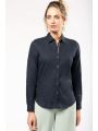 Chemise personnalisable KARIBAN Chemise lin et coton manches longues femme