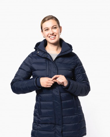 Veste KARIBAN Parka doudoune legere a capuche homme K6128 a personnaliser Quatrieme Dimension