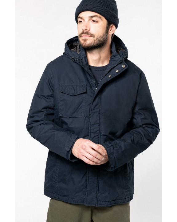 KARIBAN Parka mit Kapuze Jacke personalisierbar