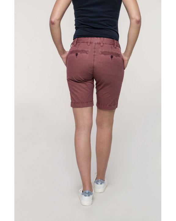  KARIBAN Bermuda-Shorts für Damen im ausgewaschenen Look personalisierbar