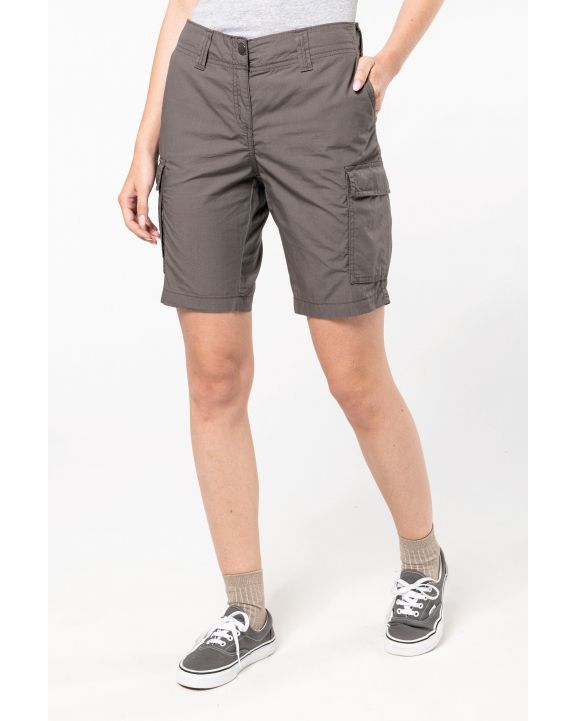  KARIBAN Leichte Bermuda-Shorts für Damen mit mehreren Taschen personalisierbar