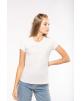 T-Shirt KARIBAN Kurzarm-Vintage-T-Shirt für Damen personalisierbar