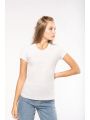 T-shirt KARIBAN Vintage dames-t-shirt met korte mouwen voor bedrukking &amp; borduring