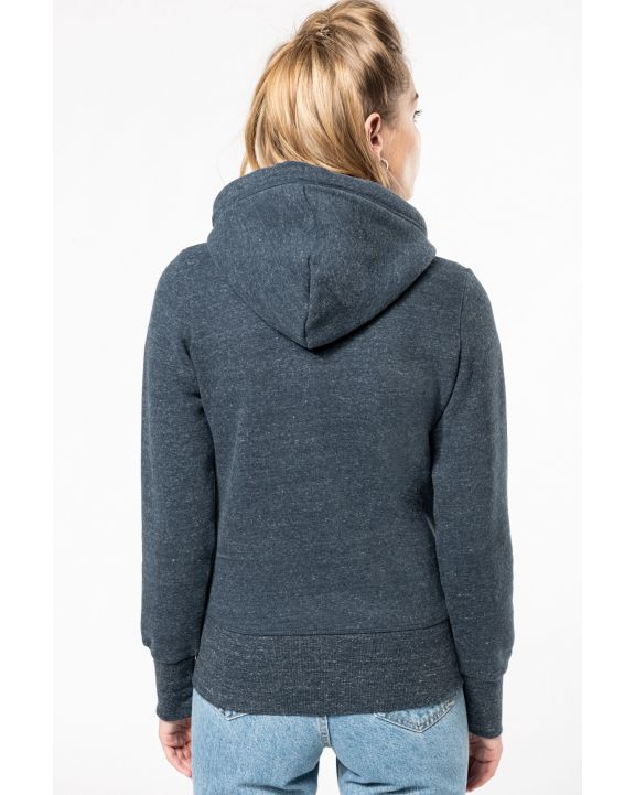 Sweatshirt KARIBAN Damen Kapuzensweatshirt mit Reißverschluss personalisierbar