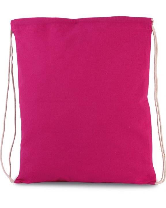 Sac & bagagerie personnalisable KIMOOD Petit sac à dos en coton bio avec cordelettes