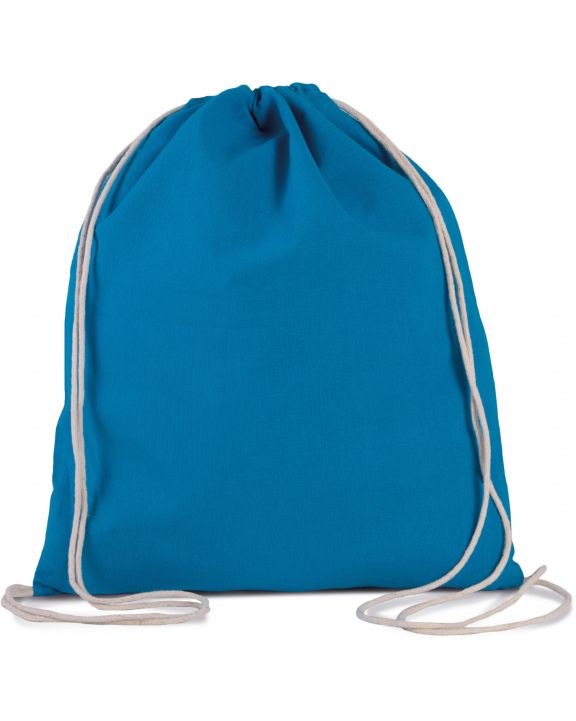 Sac & bagagerie personnalisable KIMOOD Petit sac à dos en coton bio avec cordelettes
