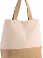 Tote bags à personnaliser KIMOOD Sac shopping en toiles de coton et jute 