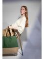 Tote bag personnalisable KIMOOD Sac shopping en toiles de coton et jute