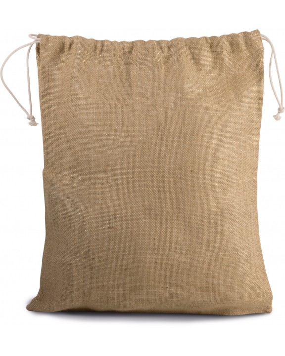 Sac & bagagerie personnalisable KIMOOD Sac en toile de jute avec cordelettes