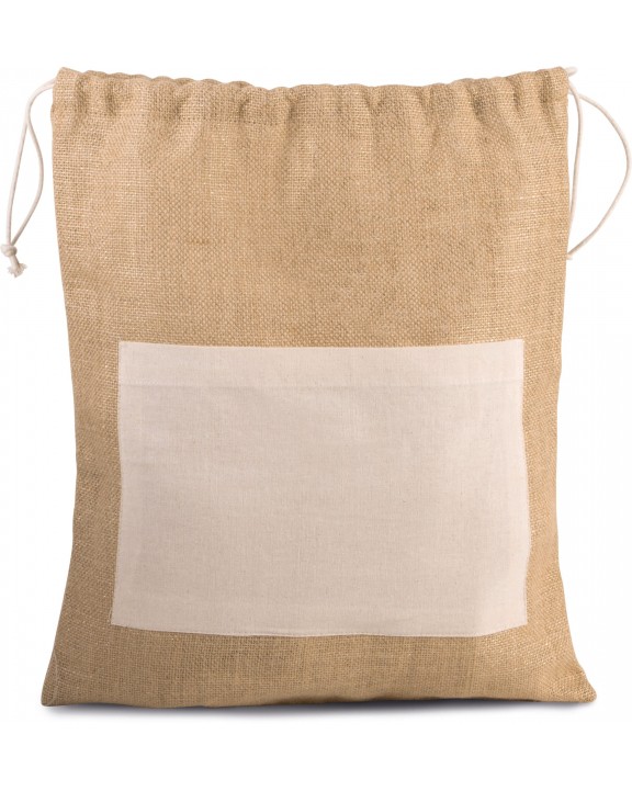 Sac & bagagerie personnalisable KIMOOD Sac en toile de jute avec cordelettes
