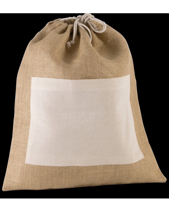 Sac & bagagerie personnalisable KIMOOD Sac en toile de jute avec cordelettes