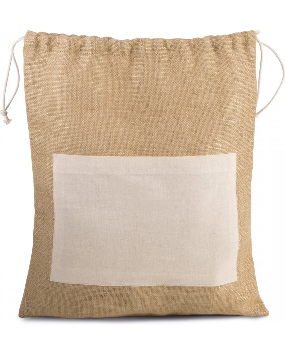 Sac & bagagerie personnalisable KIMOOD Sac en toile de jute avec cordelettes