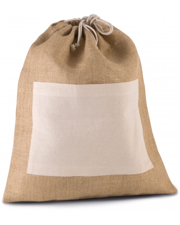 Sac & bagagerie personnalisable KIMOOD Sac en toile de jute avec cordelettes