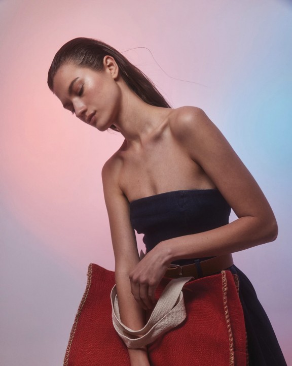 KIMOOD Jutetasche mit Kontrastnähten Tote Bag personalisierbar