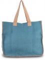 Tote bag personnalisable KIMOOD Sac en jute avec coutures contrastées