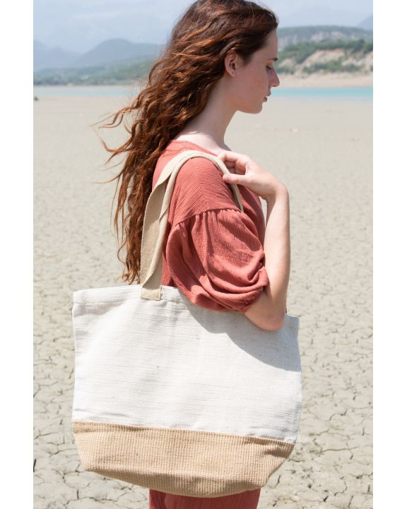 Tasche KIMOOD Shopping-Beuteltasche mit rustikalem Look personalisierbar