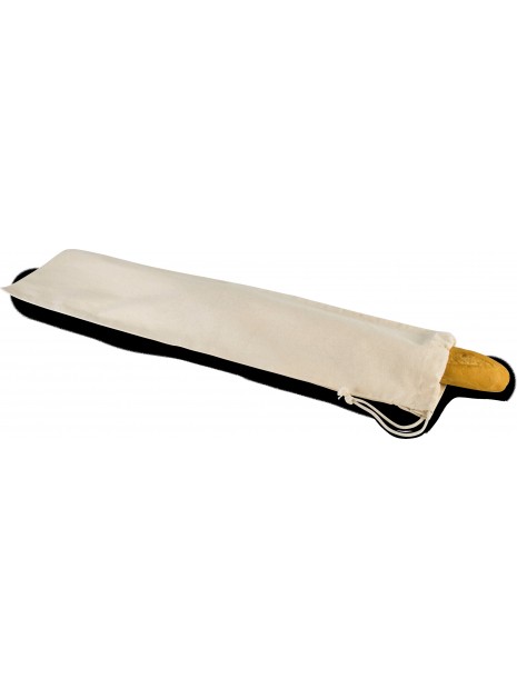KIMOOD Sac à baguette en coton bio naturel personnalisable