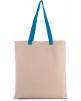 Tote Bag KIMOOD Flache Shoppingtasche aus Tuch mit kontrastfarbenem Griff personalisierbar