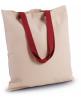 Tote Bag KIMOOD Flache Shoppingtasche aus Tuch mit kontrastfarbenem Griff personalisierbar