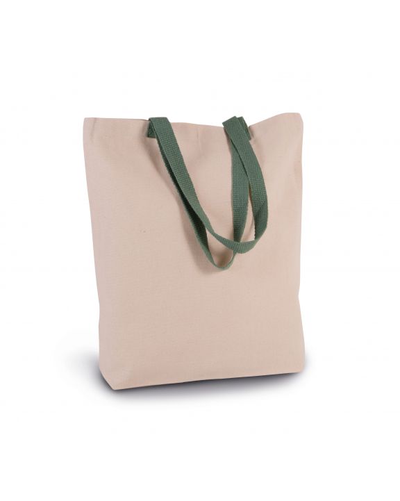 Tote bag personnalisable KIMOOD Sac shopping à soufflet avec poignées contrastées
